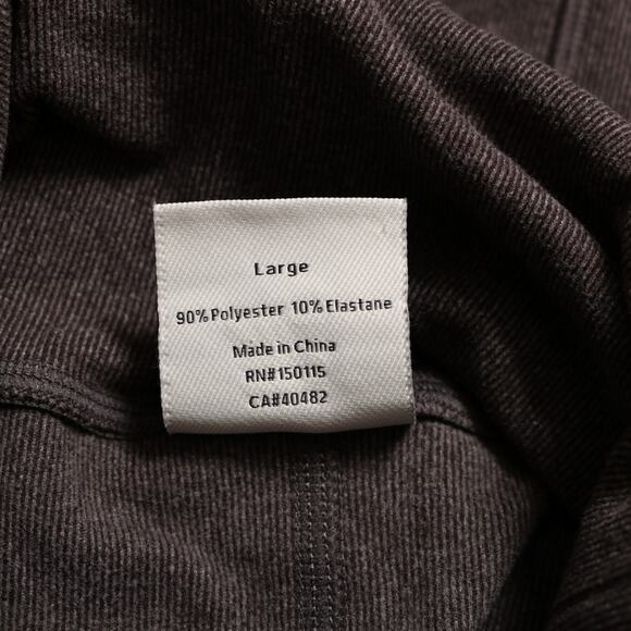 Varley Gray Rainer Brushed Rib Turtleneck Pullover Sweater Soft Jumper Size L - Picture 7 of 12